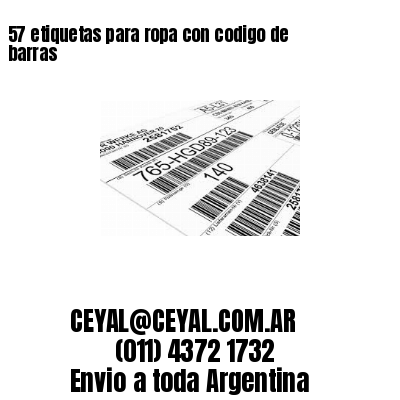 57 etiquetas para ropa con codigo de barras