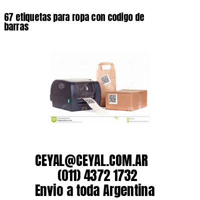 67 etiquetas para ropa con codigo de barras