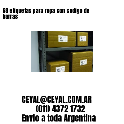 68 etiquetas para ropa con codigo de barras