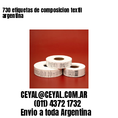 730 etiquetas de composicion textil argentina