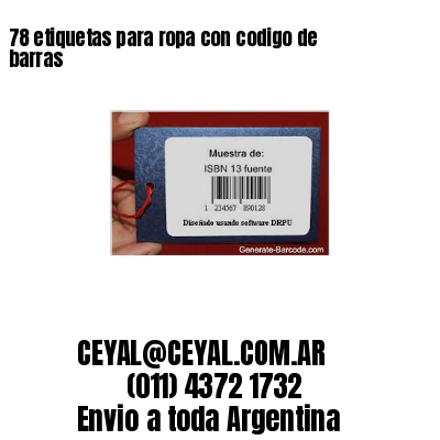 78 etiquetas para ropa con codigo de barras