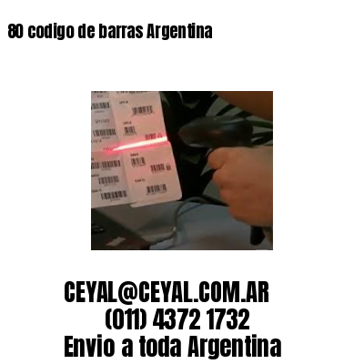 80 codigo de barras Argentina