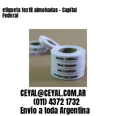 etiqueta textil almohadas – Capital Federal