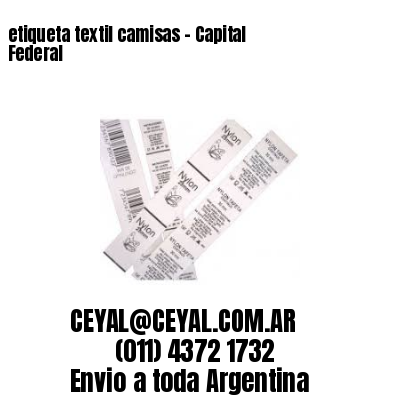 etiqueta textil camisas – Capital Federal