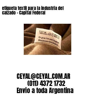 etiqueta textil para la industria del calzado – Capital Federal