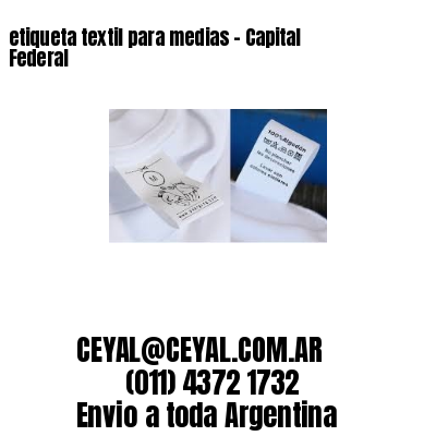 etiqueta textil para medias – Capital Federal