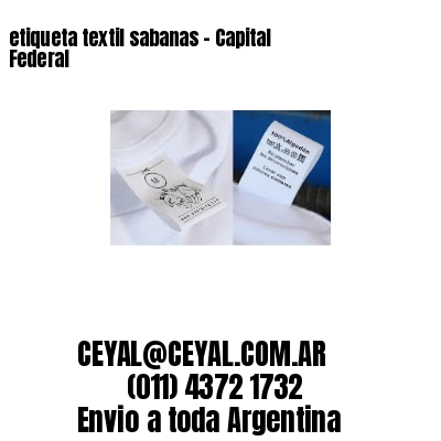 etiqueta textil sabanas – Capital Federal