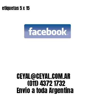 etiquetas 5 x 15