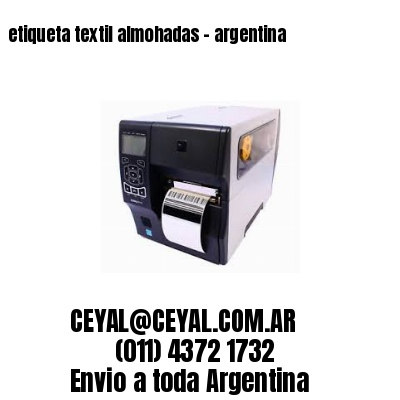 etiqueta textil almohadas – argentina