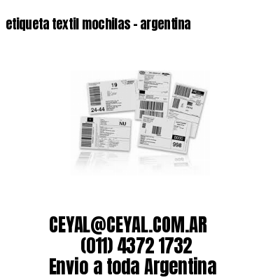 etiqueta textil mochilas – argentina