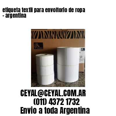 etiqueta textil para envoltorio de ropa – argentina