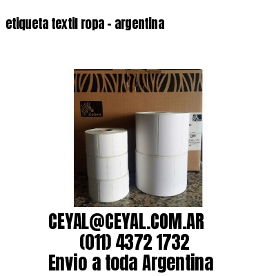 etiqueta textil ropa – argentina