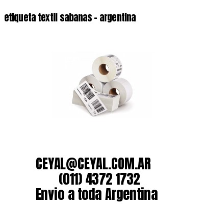 etiqueta textil sabanas – argentina