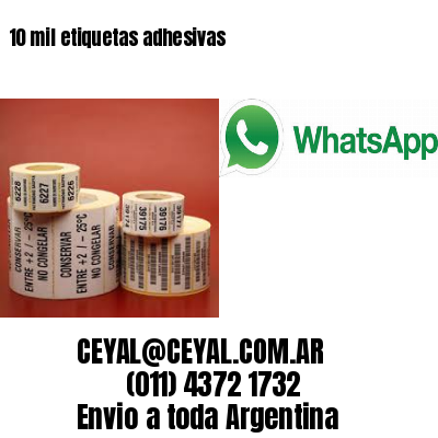 10 mil etiquetas adhesivas