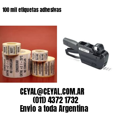 100 mil etiquetas adhesivas