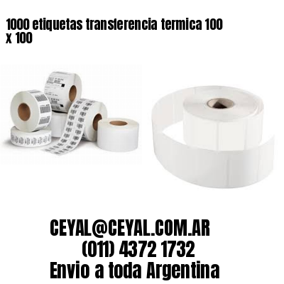 1000 etiquetas transferencia termica 100 x 100