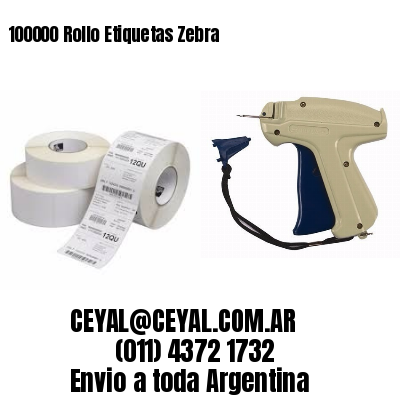 100000 Rollo Etiquetas Zebra