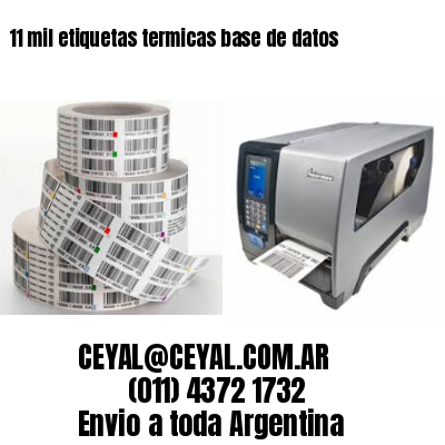11 mil etiquetas termicas base de datos