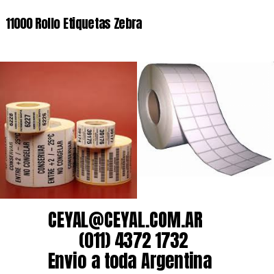 11000 Rollo Etiquetas Zebra