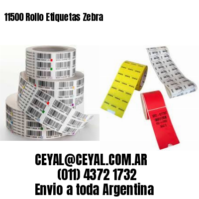 11500 Rollo Etiquetas Zebra
