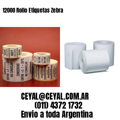 12000 Rollo Etiquetas Zebra