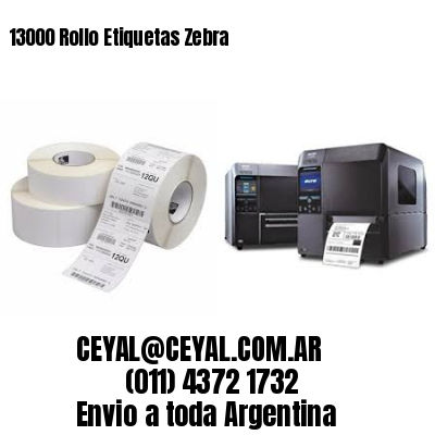 13000 Rollo Etiquetas Zebra