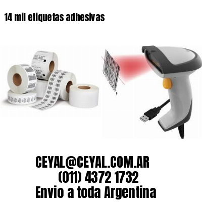 14 mil etiquetas adhesivas