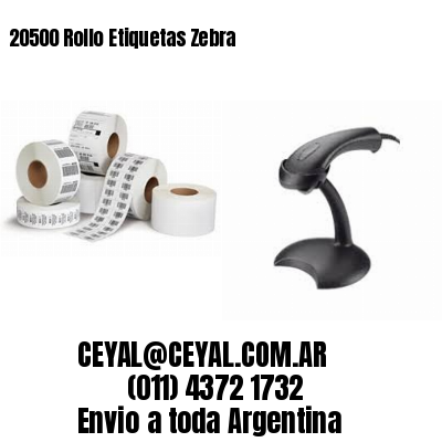 20500 Rollo Etiquetas Zebra