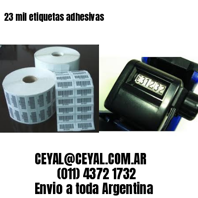23 mil etiquetas adhesivas