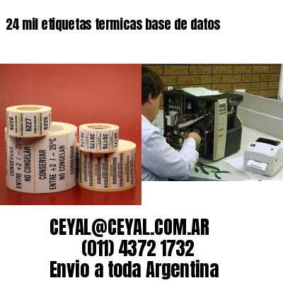 24 mil etiquetas termicas base de datos
