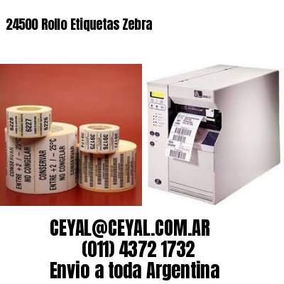 24500 Rollo Etiquetas Zebra