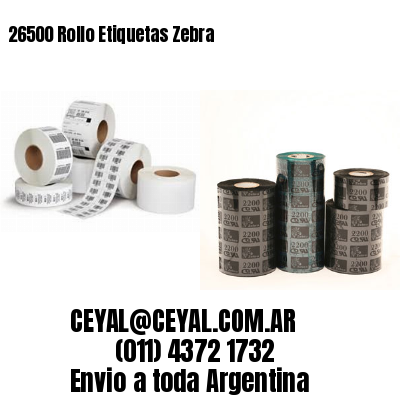 26500 Rollo Etiquetas Zebra