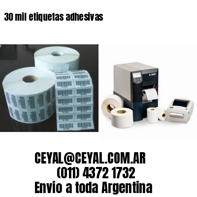 30 mil etiquetas adhesivas