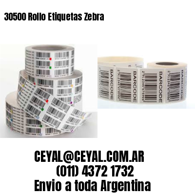 30500 Rollo Etiquetas Zebra