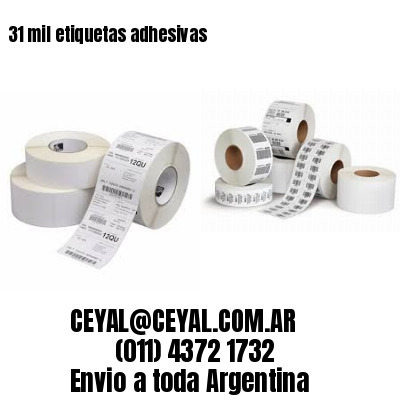 31 mil etiquetas adhesivas