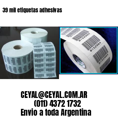 39 mil etiquetas adhesivas
