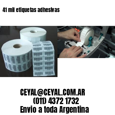 41 mil etiquetas adhesivas