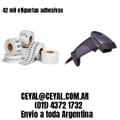 42 mil etiquetas adhesivas