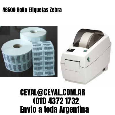 46500 Rollo Etiquetas Zebra