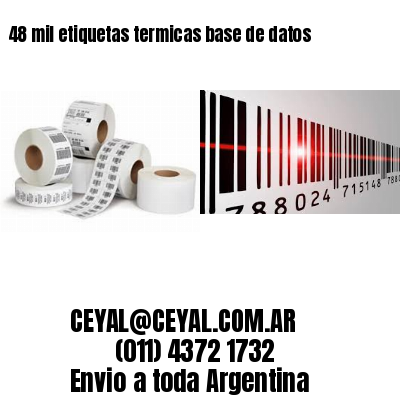 48 mil etiquetas termicas base de datos