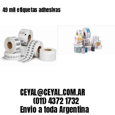 49 mil etiquetas adhesivas