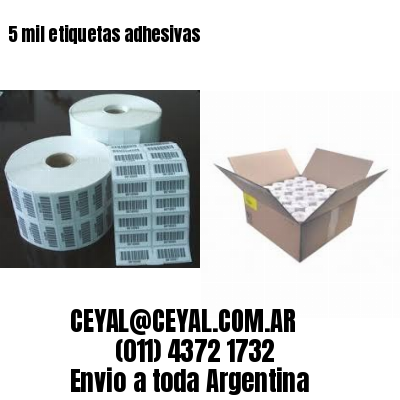 5 mil etiquetas adhesivas