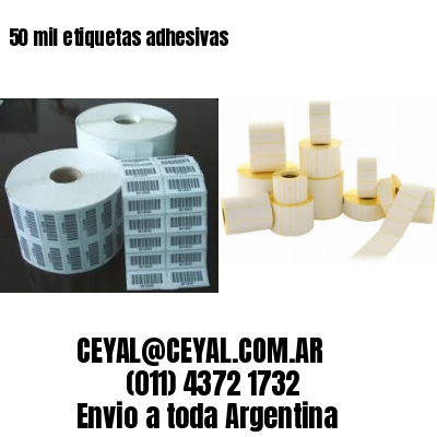 50 mil etiquetas adhesivas