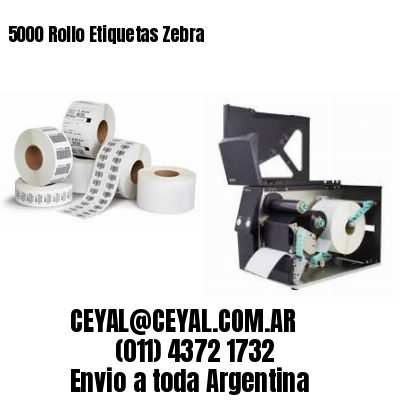 5000 Rollo Etiquetas Zebra