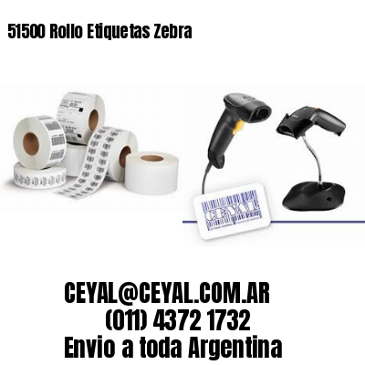 51500 Rollo Etiquetas Zebra