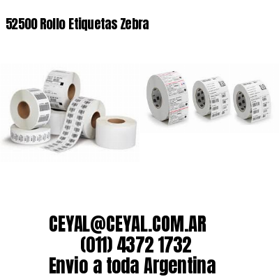 52500 Rollo Etiquetas Zebra
