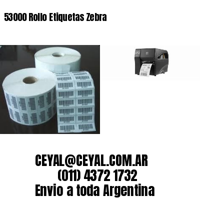 53000 Rollo Etiquetas Zebra
