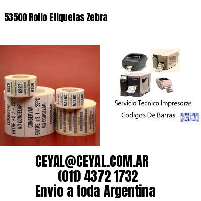 53500 Rollo Etiquetas Zebra