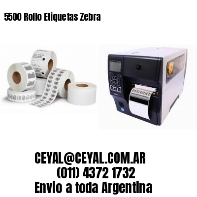 5500 Rollo Etiquetas Zebra