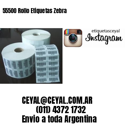 55500 Rollo Etiquetas Zebra